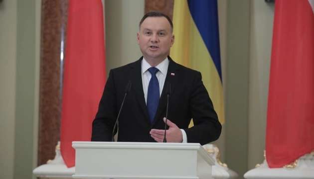 Дуда сподівається, що війна завершиться перемогою України з відновленням усіх територій