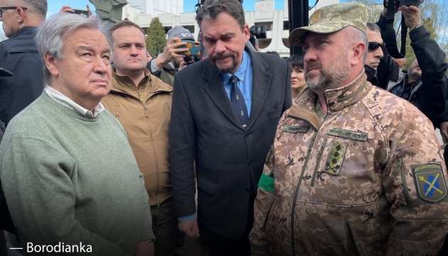 Генеральний секретар ООН відвідав Бородянку